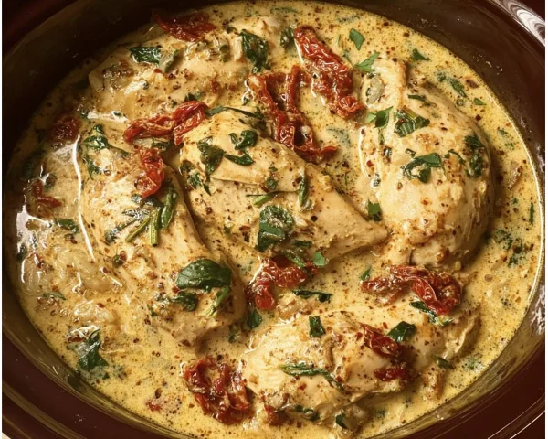 High Protein Low Carb Crockpot Marry Me Chicken