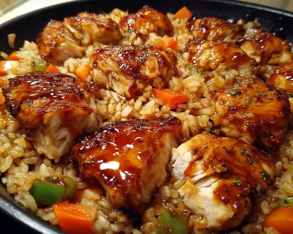 Honey BBQ Chicken Rice: Easy One-Pan Meal