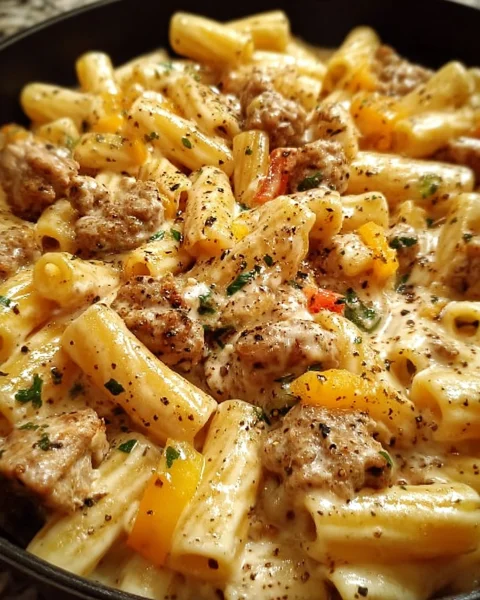 One Pot Creamy Cajun Sausage Pasta: Quick Weeknight Dinner