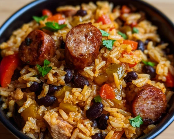 Sausage Black Beans & Rice: Easy Weeknight Meal