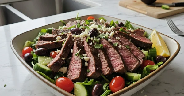 Savor the Flavor: Healthy Steak Bowl Inspired by the Mediterranean Diet