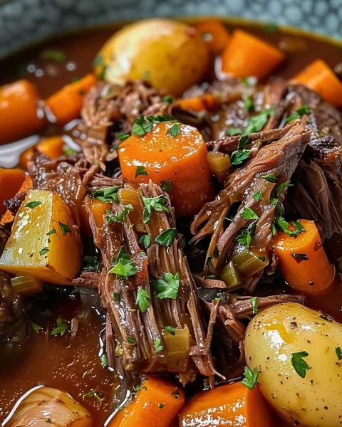 Simple Irresistible Crockpot Pot Roast & Veggies