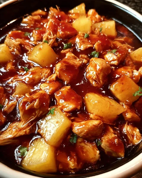 Simple Sweet Hawaiian Crockpot Chicken Dinner