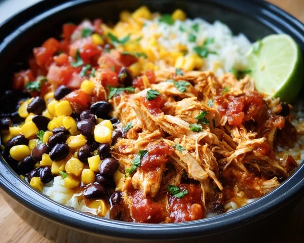 Slow Cooker Chicken Burrito Bowl: Easy Weeknight Dinner