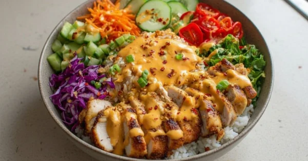 The Ultimate Bang Bang Chicken Bowl: Quick 30-Min Meal!
