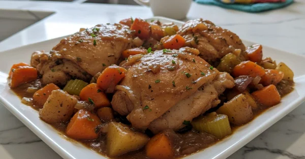 The Ultimate Crockpot Chicken Thigh Pot Roast for Easy Dinners
