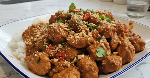 The Ultimate Crockpot Thai Peanut Chicken: Effortless & Flavorful!