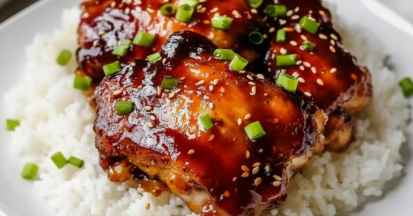 The Ultimate Easy Honey Garlic Slow Cooker Chicken Thighs