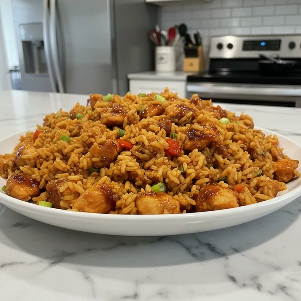 The Ultimate Honey BBQ Chicken Rice: Easy One-Pan Wonder