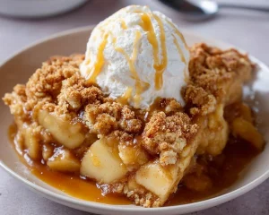 Crockpot Caramel Apple Cake